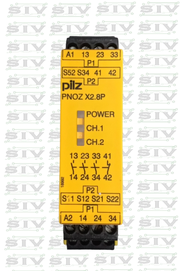 RELEVADOR DE SEGURIDAD PILZ 24VAC/DC ,3NO-1NC