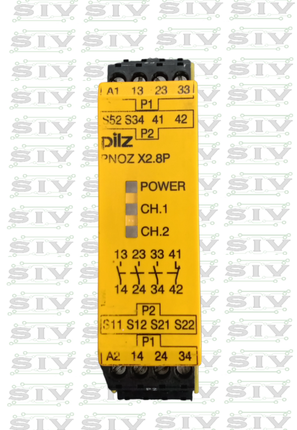 RELEVADOR DE SEGURIDAD PILZ 24VAC/DC ,3NO-1NC