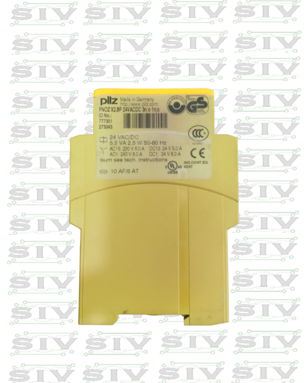 RELEVADOR DE SEGURIDAD PILZ 24VAC/DC ,3NO-1NC - Imagen 2