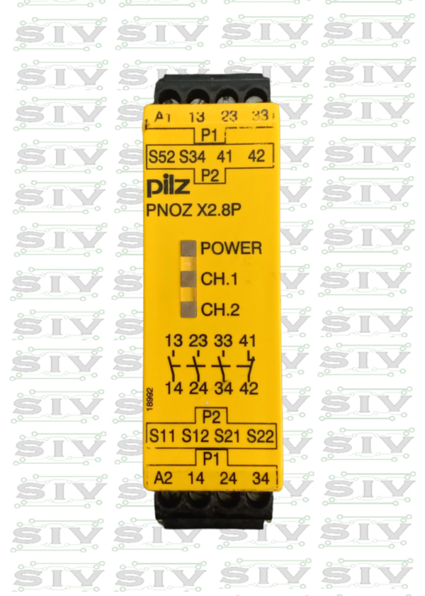 RELEVADOR DE SEGURIDAD PILZ 24VAC/DC ,3NO-1NC