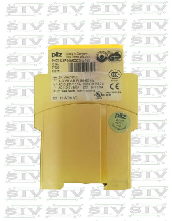 RELEVADOR DE SEGURIDAD PILZ 24VAC/DC ,3NO-1NC - Imagen 2