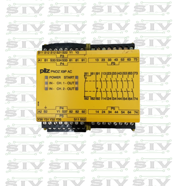 RELAVADOR DE SEGURIDAD PILZ 24VDC, 7NO-2NC-2SO