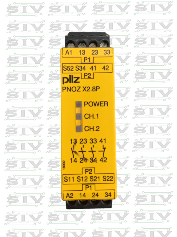 RELEVADOR DE SEGURIDAD PILZ 24VAC/DC ,3NO-1NC