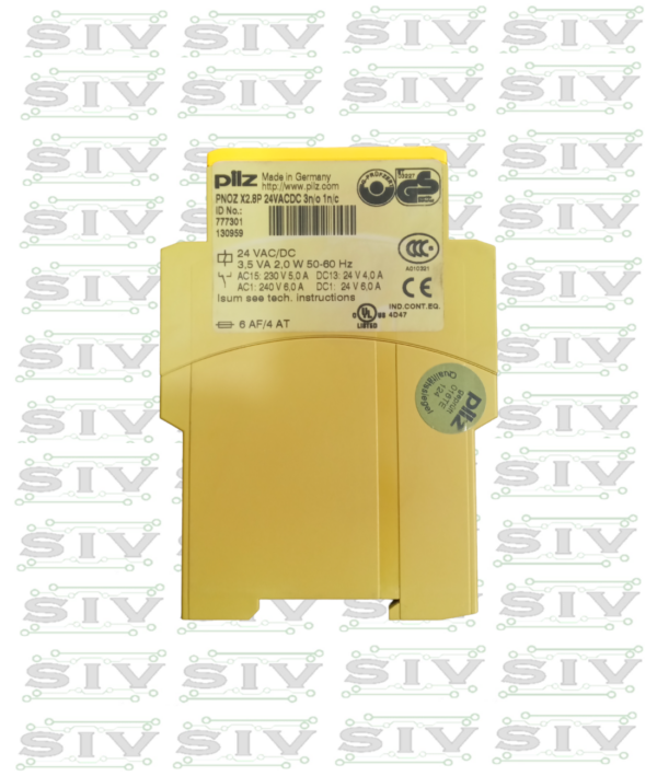 RELEVADOR DE SEGURIDAD PILZ 24VAC/DC ,3NO-1NC - Imagen 2