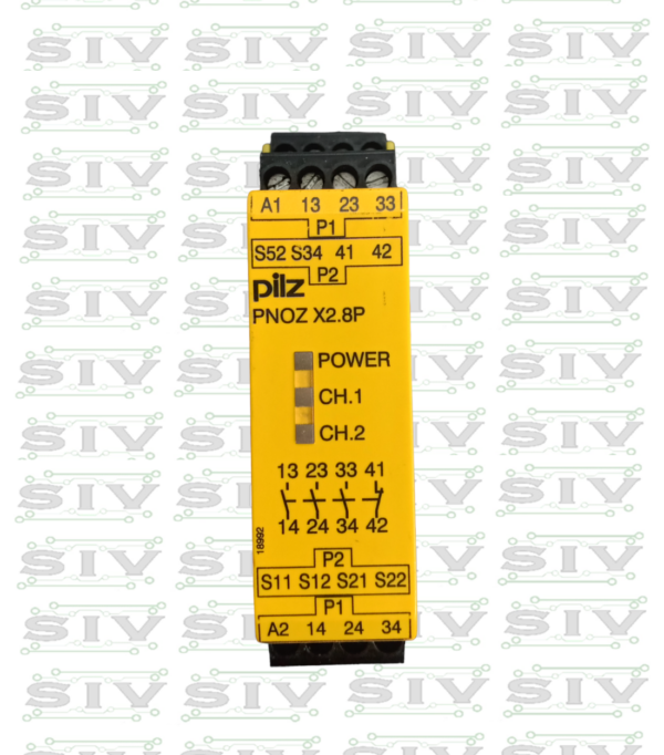 RELEVADOR DE SEGURIDAD PILZ 24VAC/DC ,3NO-1NC