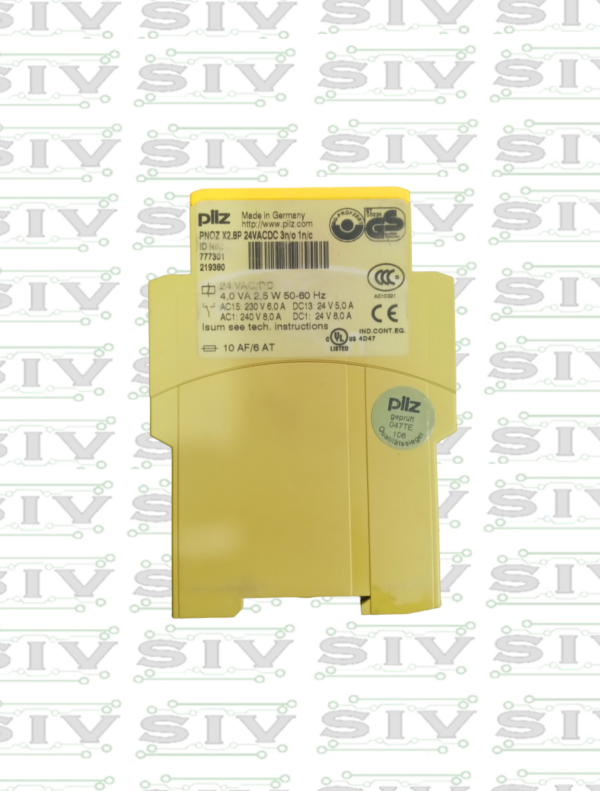 RELEVADOR DE SEGURIDAD PILZ 24VAC/DC ,3NO-1NC - Imagen 2