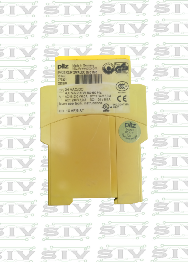 RELEVADOR DE SEGURIDAD PILZ 24VAC/DC ,3NO-1NC - Imagen 3