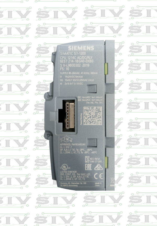 CPU 1214C AC/DC/RLY  S7-1200 - Imagen 3