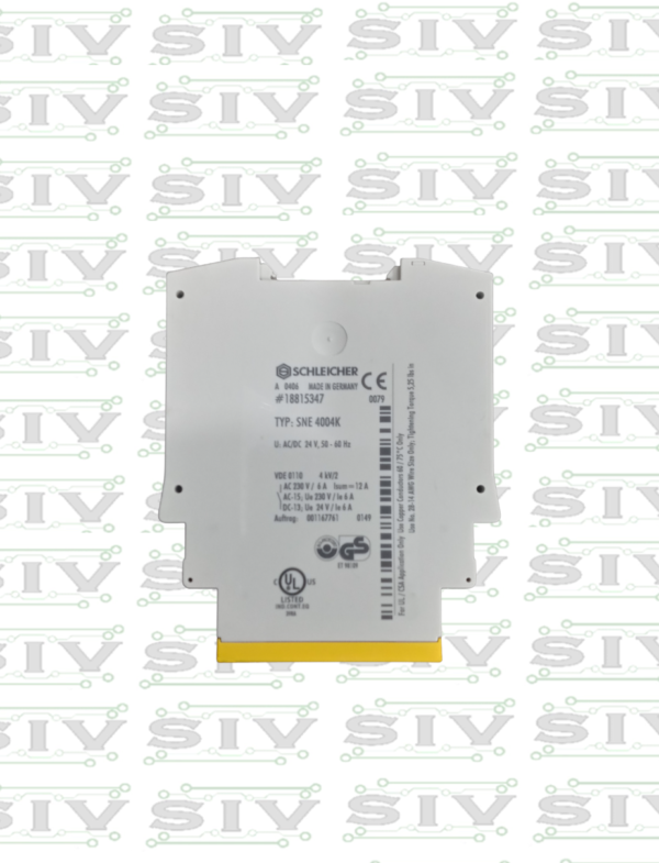 RELEVADOR DE SEGURIDAD SCHLEICHER 24VAC/DC K1-K2 - Imagen 3