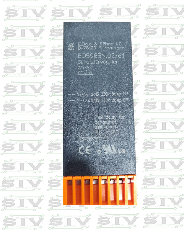 RELEVADOR DE SEGURIDAD BOBINA DE 24VDC