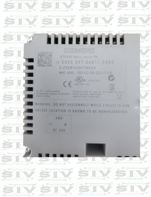 PANEL KTP600 BASIC MONOCROMATICO - Imagen 3