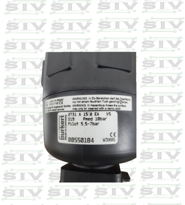 VALVULA CON ACTUADOR Y CONTROL BURKERT 8630 - Imagen 2